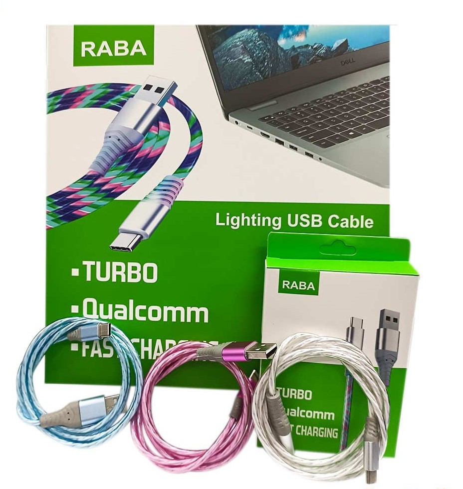 RABA iPhone Lighting Showing Fast Data Cable