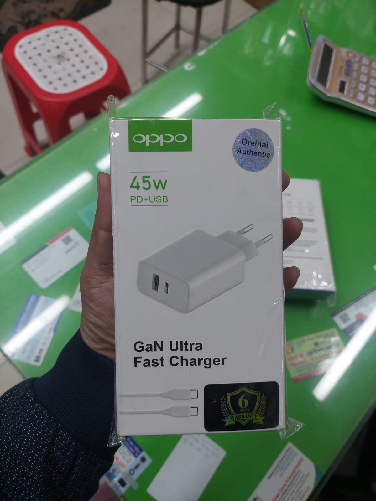 Oppo original 45Watt PD+USB Type-c Super Fast Charger