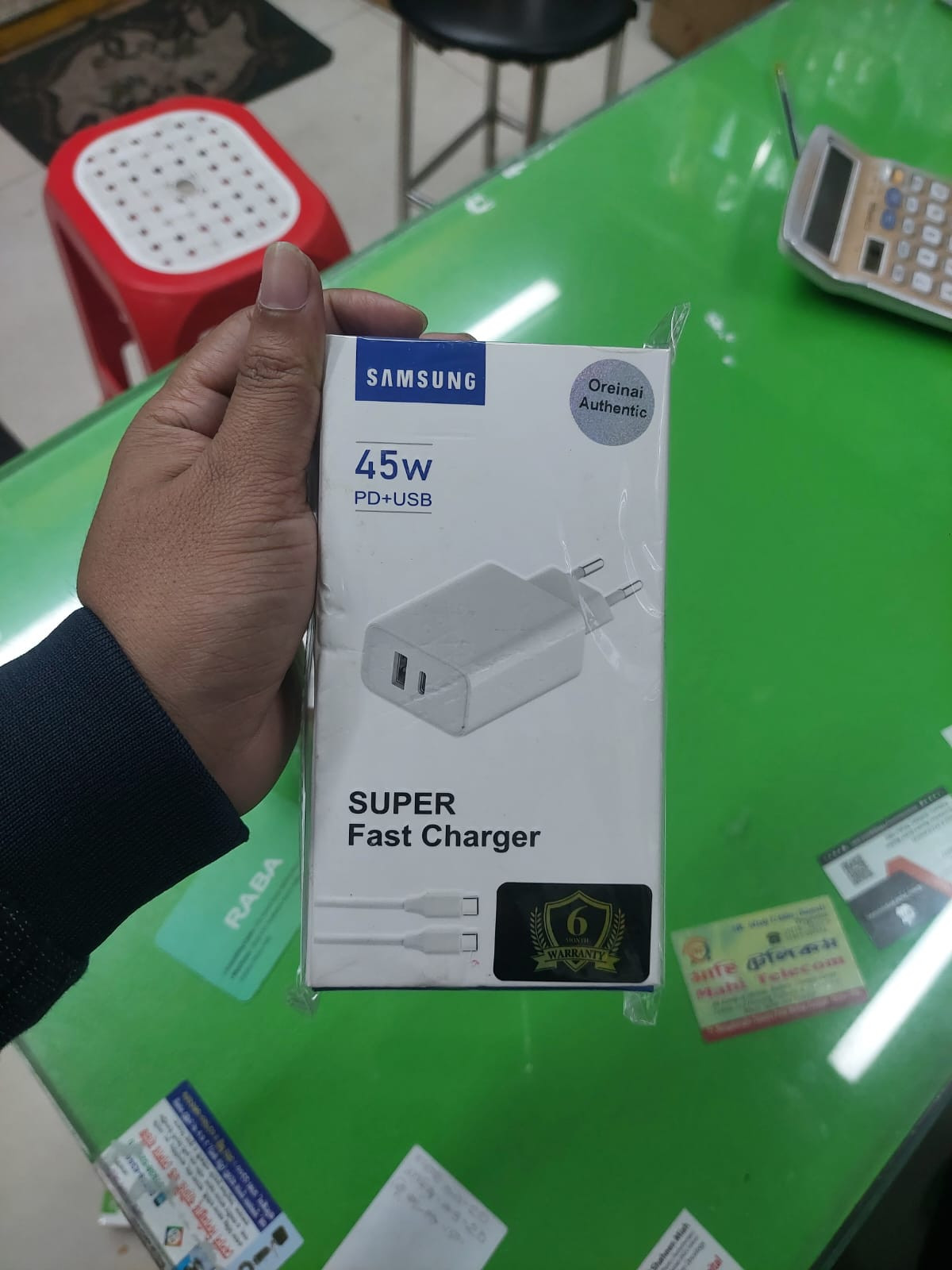Samsung original 45Watt PD+USB Type-c Super Fast Charger