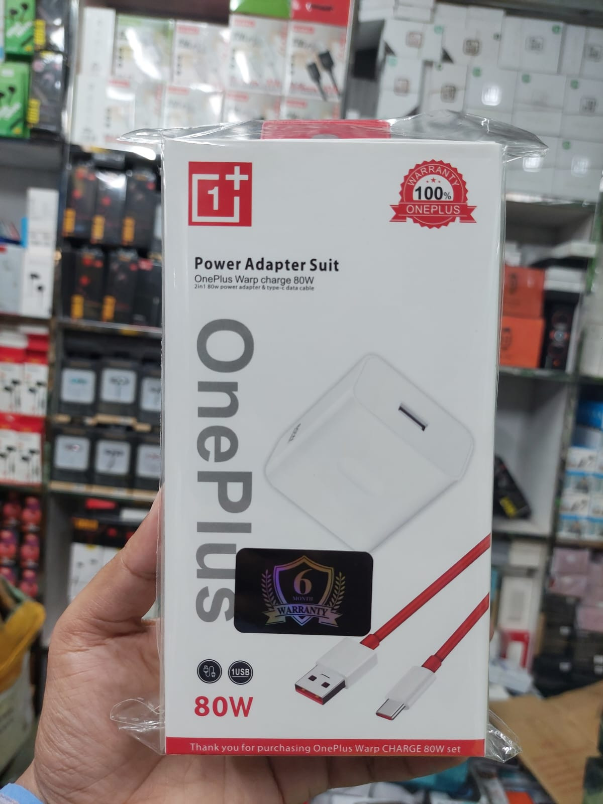 OnePlus 80watt 2pin Original Quality Type-c Super Fast Charger