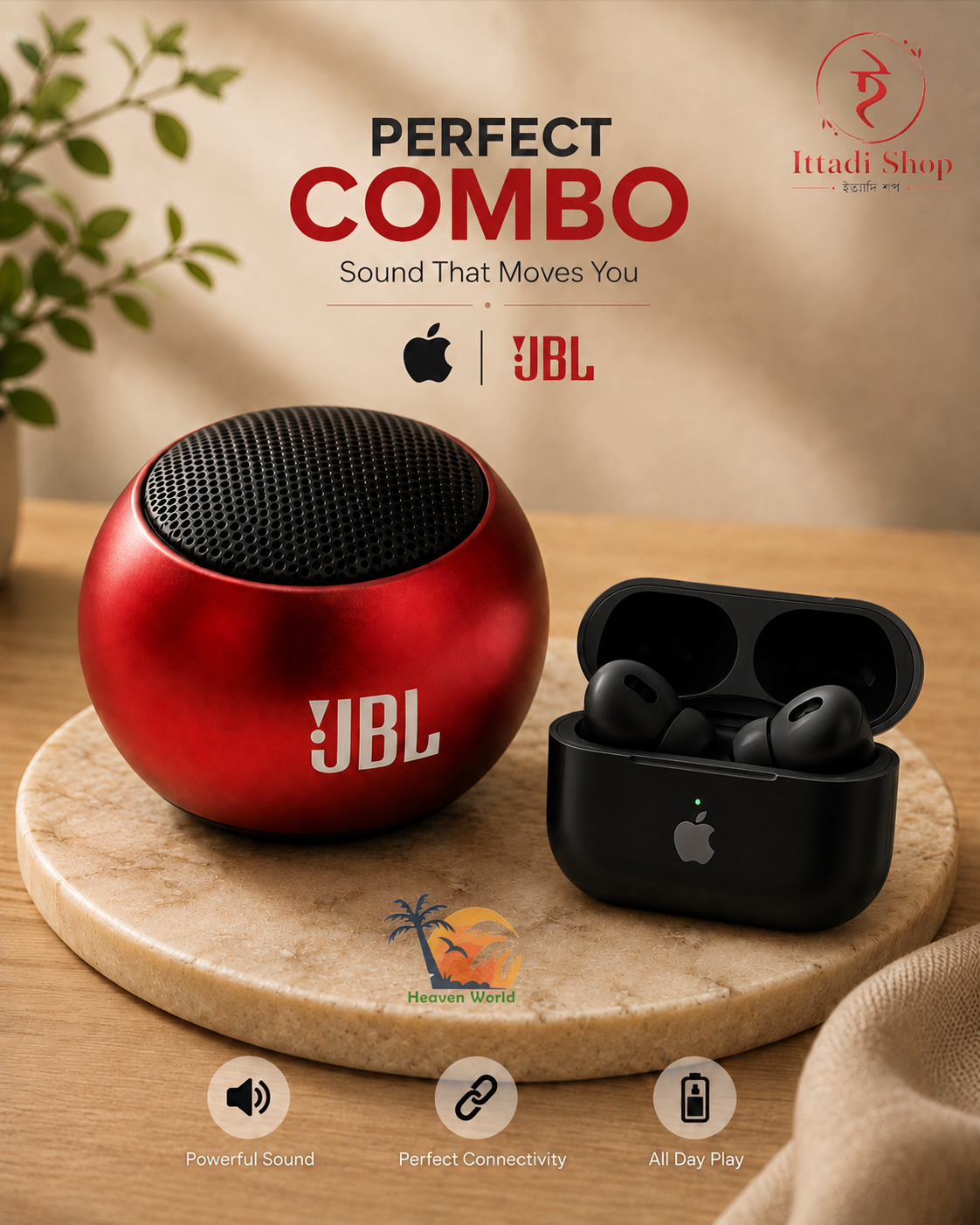 Combo Offer ( Apple Tws Black + Jbl Airpods)