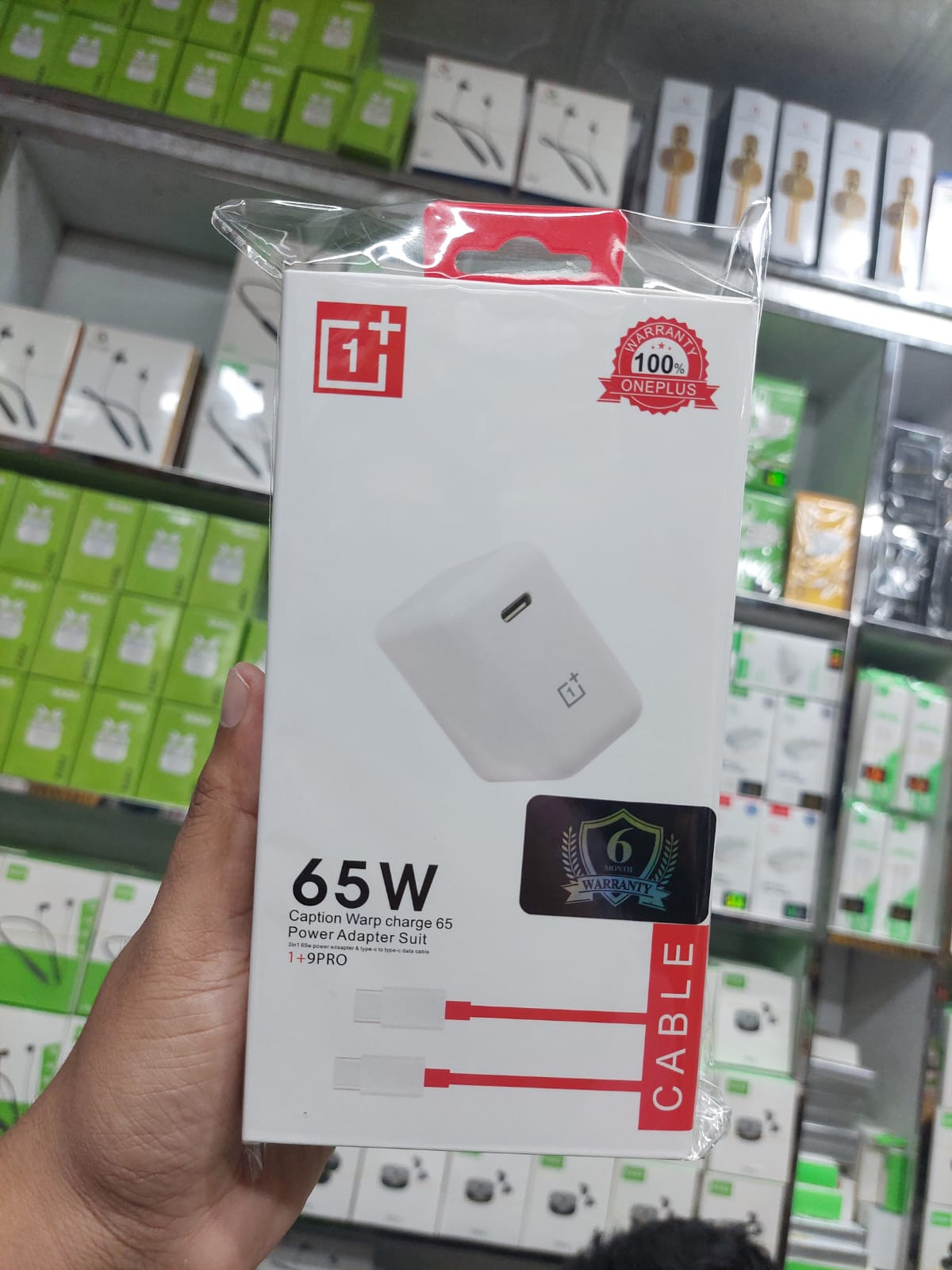 OnePlus 65watt 2pin Original Quality  PD Type-c Super Fast Charger